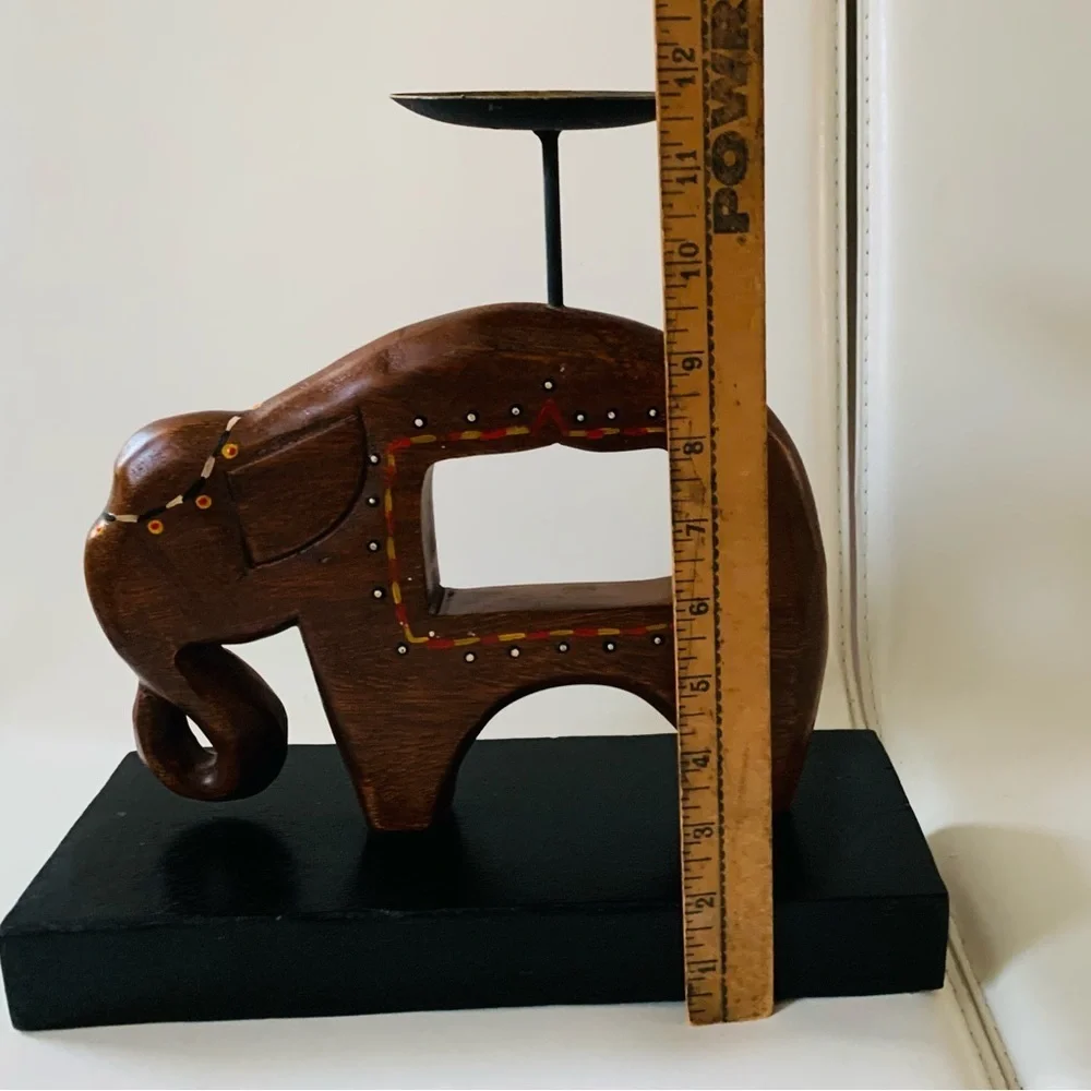 Wooden candle holder